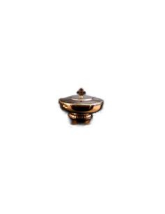 Copón Cruz Baño Oro 9,5Cm X 6,5Cm Diam.