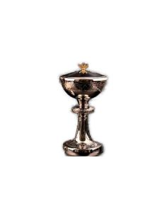 Copón Baño Plata Y Oro 23Cm