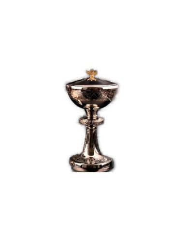 Copón Baño Plata Y Oro 23Cm