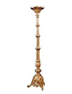 Candelabro Pulido Latón Dorado 85Cm
