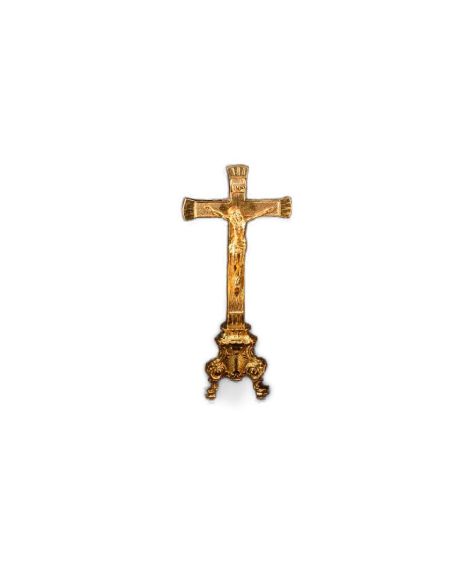 Cruz Altar 26Cm Latón Dorada