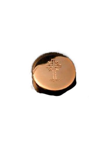 Portaviático Latón Baño Oro 5Cm Cruz