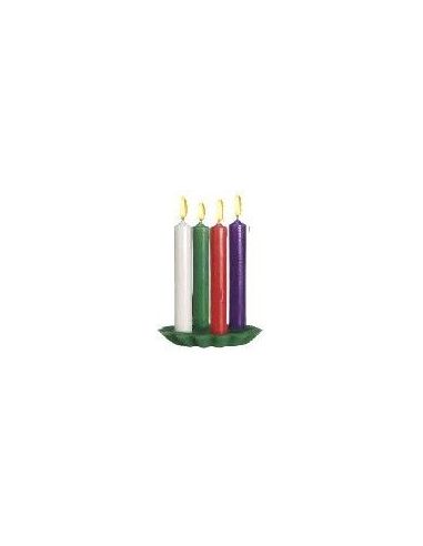 Pequeña Corona De Adviento (4 Velas 25 Cm)