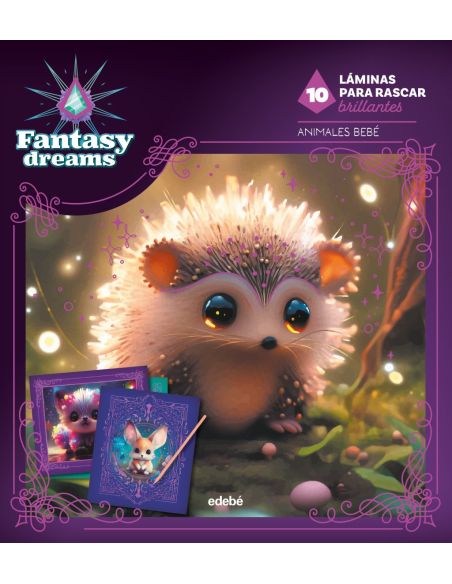 Láminas Para Rascar: Dragones Bebé