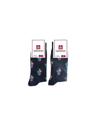Calcetines María Auxiliadora Gris Talla 36/40