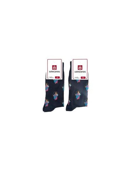 Calcetines María Auxiliadora Gris Talla 26/30
