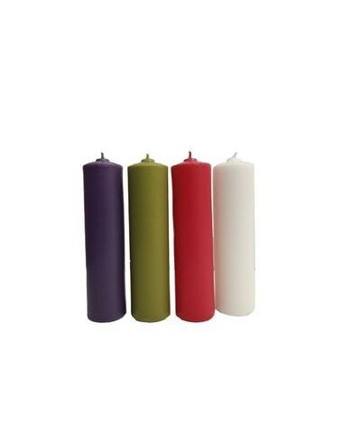 Juego 4 Velas Adviento  5 X 20 Cm. Colores