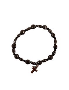 Brazalete Hematites Redond 9Mm Y Ovales