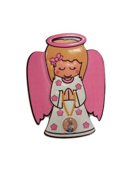 Iman Resina Ángel 70X55Mm Rosa Auxiliadora|Libreriasalesiana