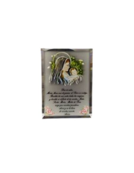 Repie cristal espejo 95x130 ave maria