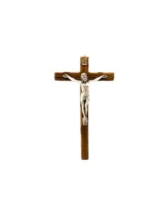 Cruz nogal cristo plateado 4257 30cm