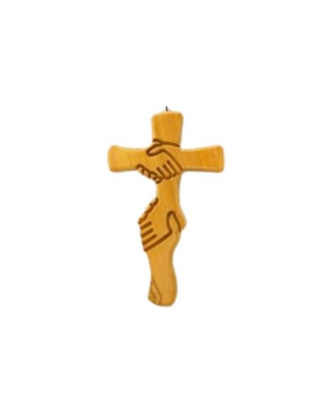 Cruz madera amistad 18cm