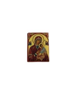 Tabla 8x10,5 cm perpetuo socorro manto rojo