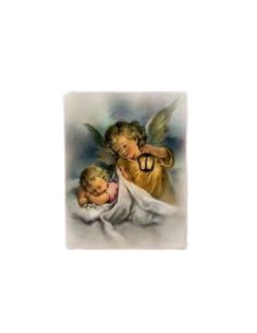 Lienzo 20x25 angel con farol