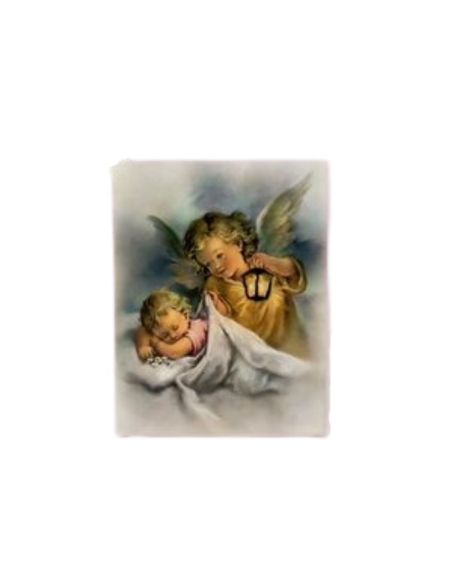 Lienzo 20x25 angel con farol