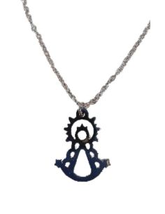 Cadena y medalla acero virgen del rocio