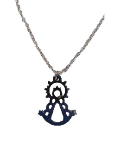 Cadena y medalla acero virgen del rocio