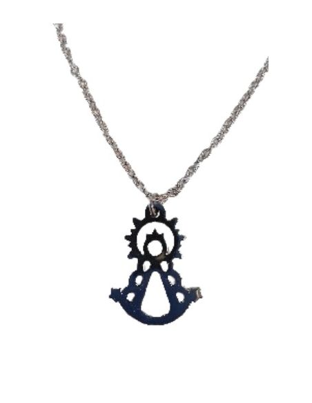 Cadena y medalla acero virgen del rocio