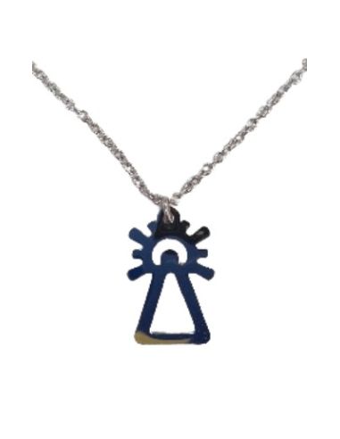 Cadena y medalla acero virgen del pilar