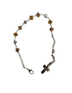 Pulsera metal cruces multicolor c/ cruz