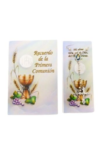 Librito comunion  9,5x14cm c/rosario|Libreriasalesiana
