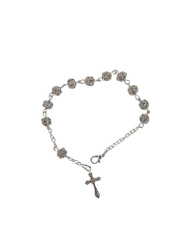 Pulsera cristal strass 6mm transparente