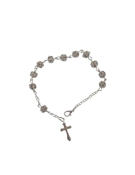 Pulsera cristal strass 6mm transparente