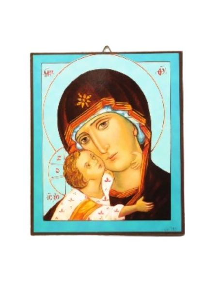 Icono virgen turquesa monatyrski