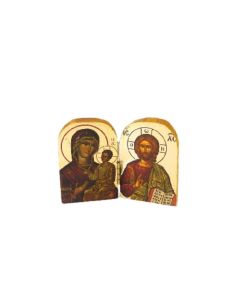 Icono diptico griego 7 x 5