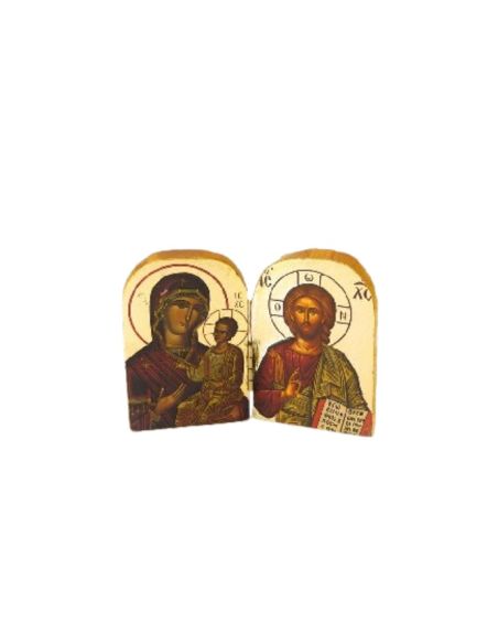 Icono diptico griego 7 x 5