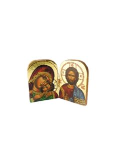 Icono diptico griego 9,5 x 6,5