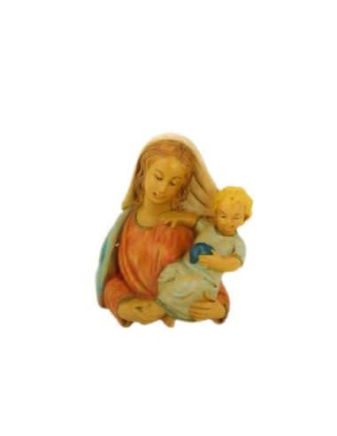 Virgen con niño, colgar, 9x7 cm,s/28