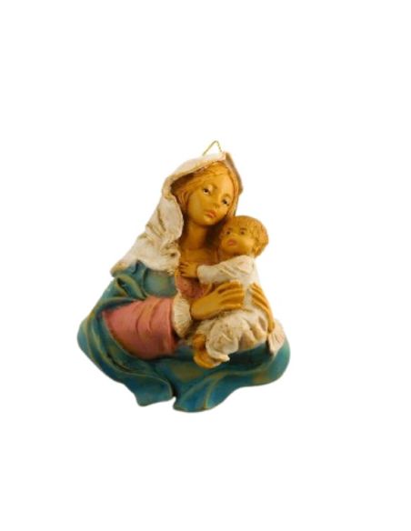 Virgen con niño, colgar, 7 cm,s/118