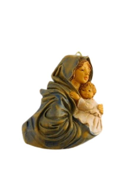 Virgen con niño, colgar, 7 cm,s/119