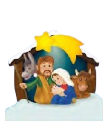 Nacimiento azulejo 10x10 misterio infantil nº2007