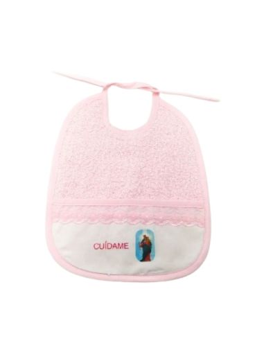 Babero maria auxiliadora cuídame rosa