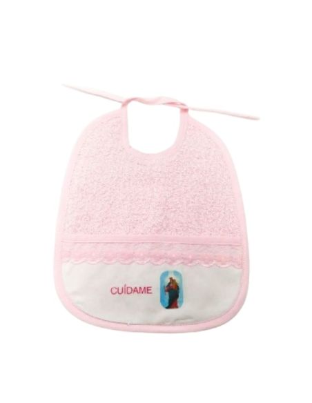 Babero maria auxiliadora cuídame rosa