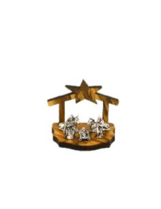 Nacimiento madera olivo portal estrella