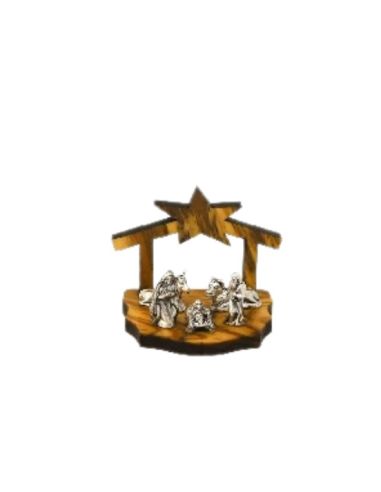 Nacimiento madera olivo portal estrella