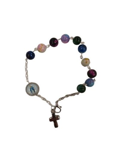 Pulsera Piedras 8Mm Colores Fantasía Milagrosa