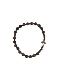 Brazalete Piedra Ojo De Tigre Hematites