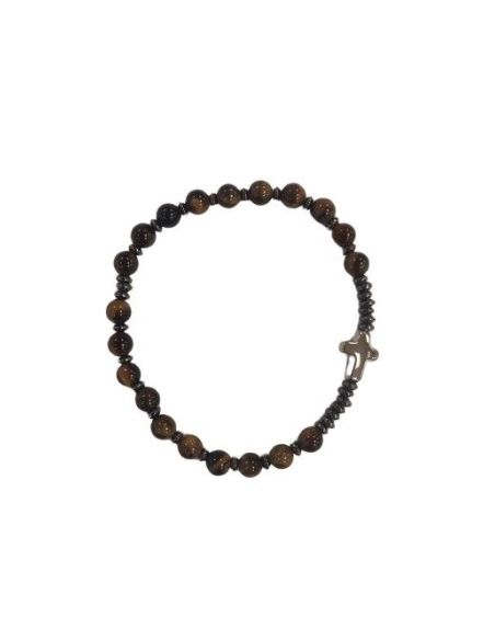 Brazalete Piedra Ojo De Tigre Hematites