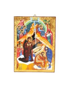 Icono nacimiento 14x10 oro