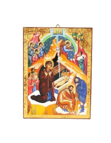Icono nacimiento 14x10 oro