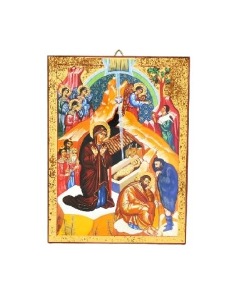 Icono nacimiento 14x10 oro