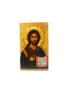 Icono cristo, la,pie, 6,5x10,5 gm-2
