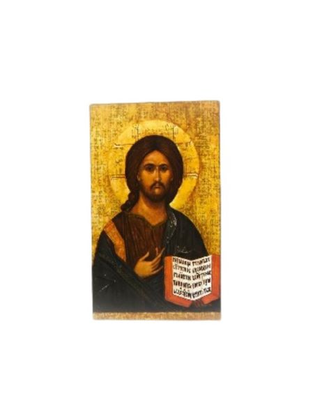 Icono cristo, la,pie, 6,5x10,5 gm-2