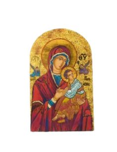Icono virgen p.,pie arco, 6,5x10,5 ps-1