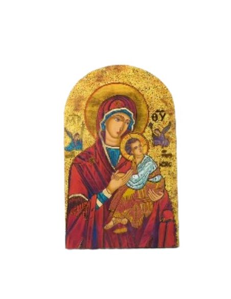 Icono virgen p.,pie arco, 6,5x10,5 ps-1