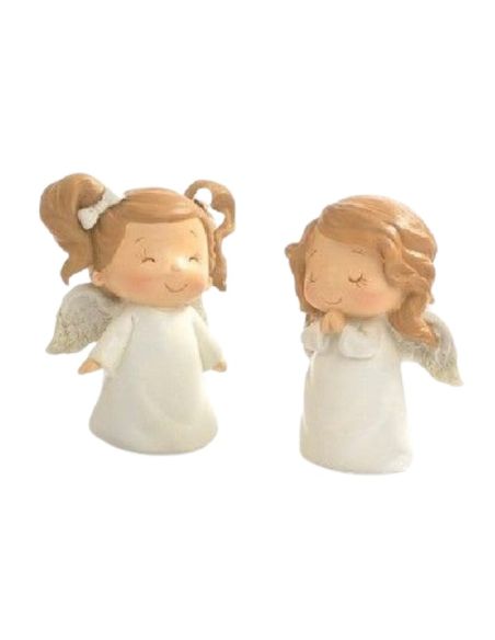 Angeles niñas rezando resina 8cm pb20561 (12) (96)precio unidad